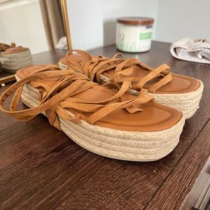 Espadrille wedge sandal